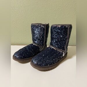 Blue / Silver Sequin UGG Boot